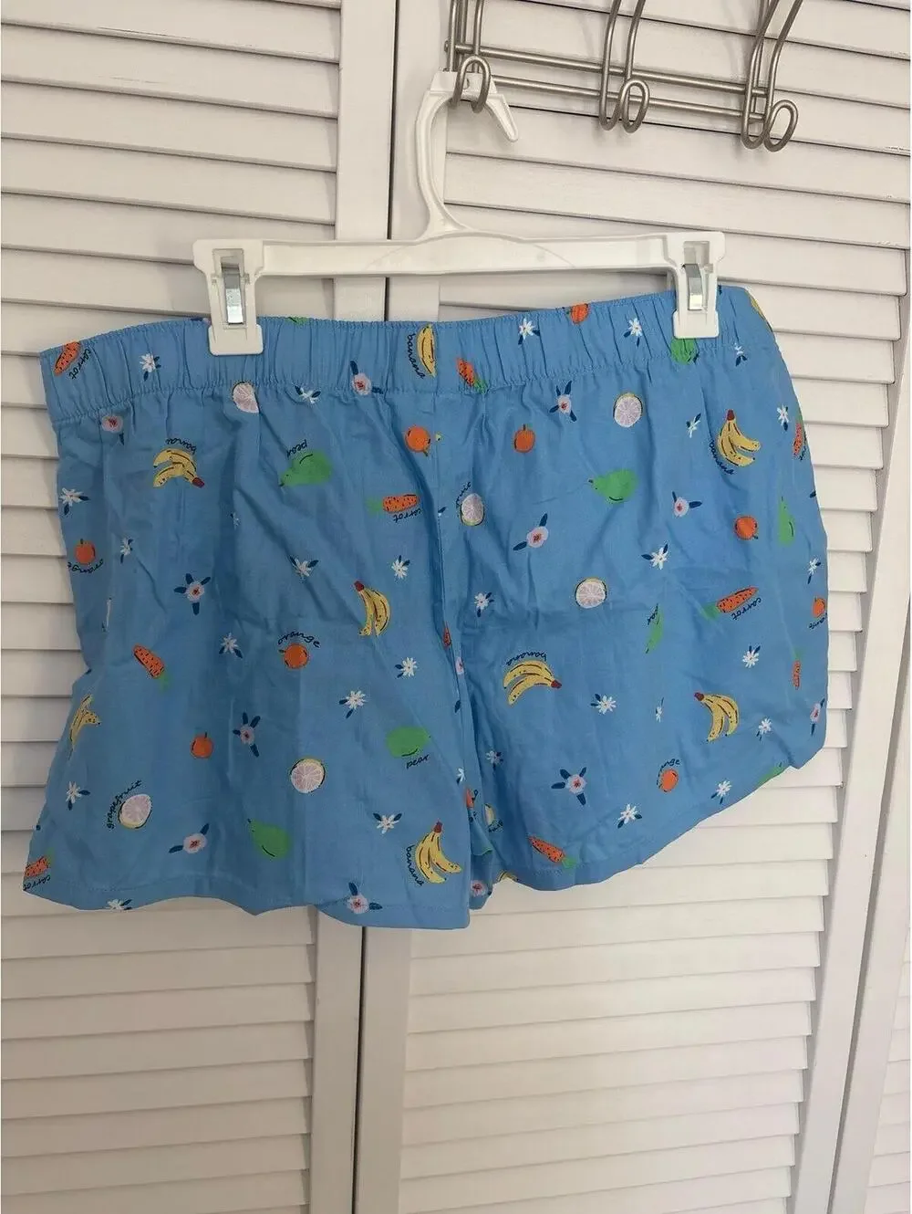 Joyspun womens sleep shorts with fruit pattern Lg
